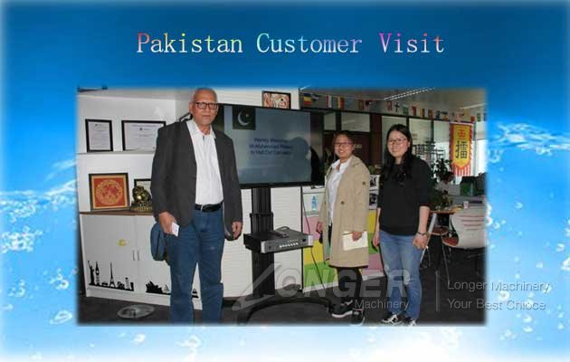 The Pakistan Customer Visit Company For Peanut Brittle Molding Machine